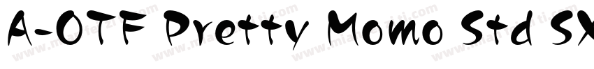 A-OTF Pretty Momo Std SX Bold字体转换